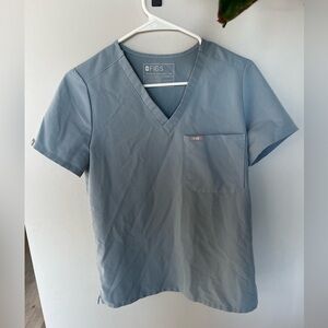 Figs Scrub Top Womens Size XS Catarina Dusty Blue PO#3134